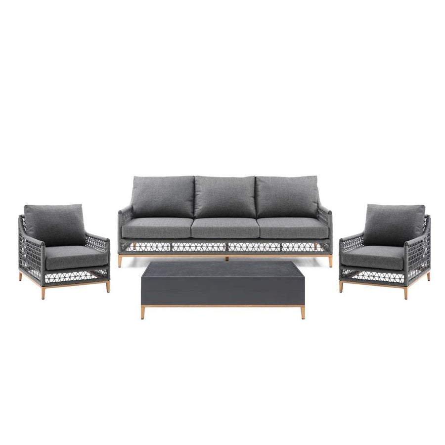 Outdoor Lounge Chairs Karen 4-Piece Outdoor Collection