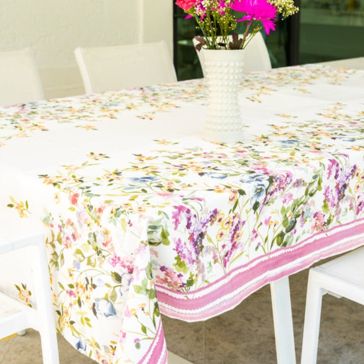 Gardenia Tablecloth-Mode Living-MODE-VA110070-PK-Decor-1-France and Son