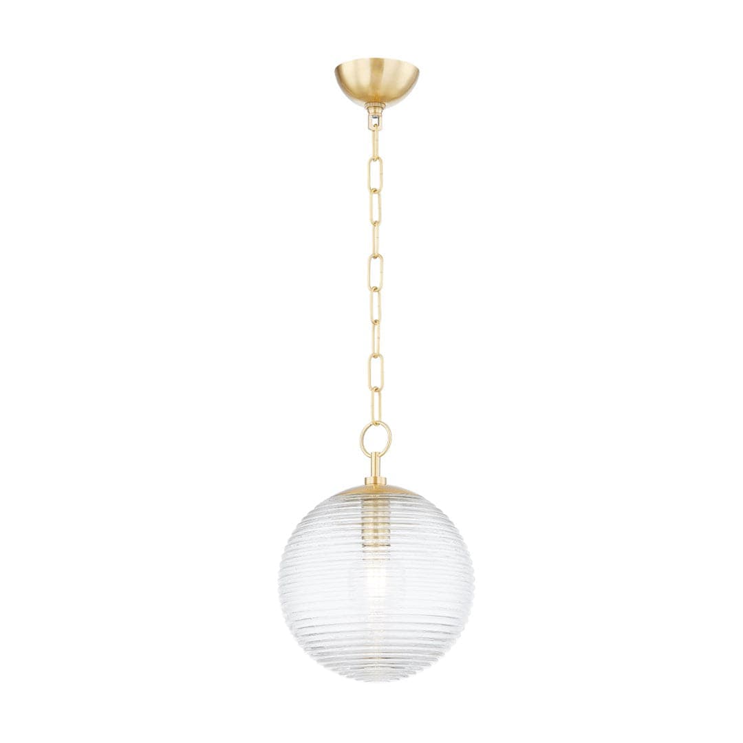 Sara 1 Light Pendant-Mitzi-HVL-H815701S-AGB-PendantsSmall-2-France and Son