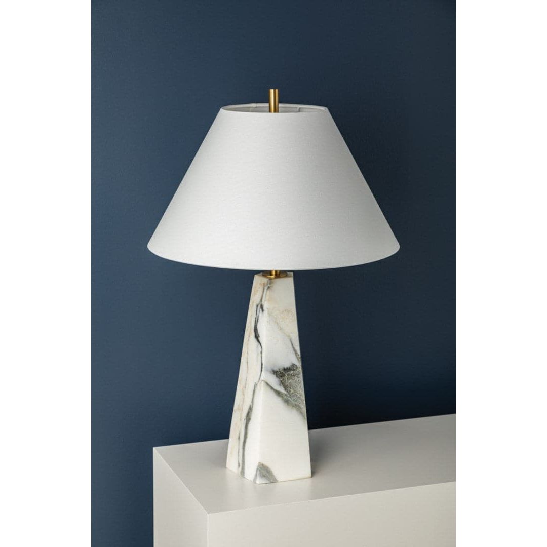 Benicia Table Lamp-Hudson Valley-HVL-L1328-AGB-Table Lamps-2-France and Son