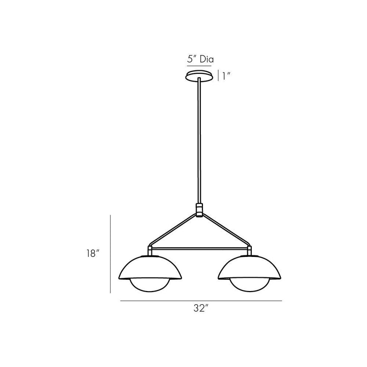Solenne Linear Pendant - Black