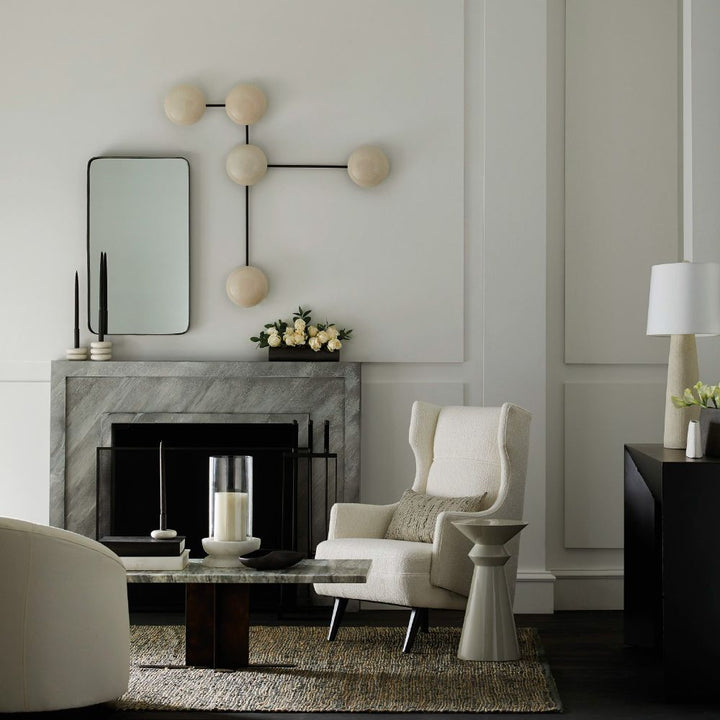 Wall Lighting Solenne Sculptural Sconce - Black