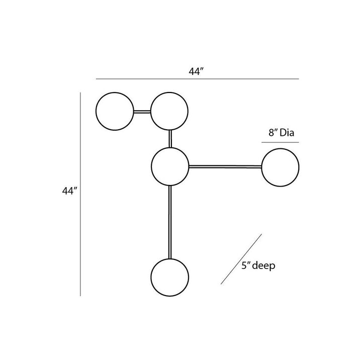Solenne Sculptural Sconce - Black
