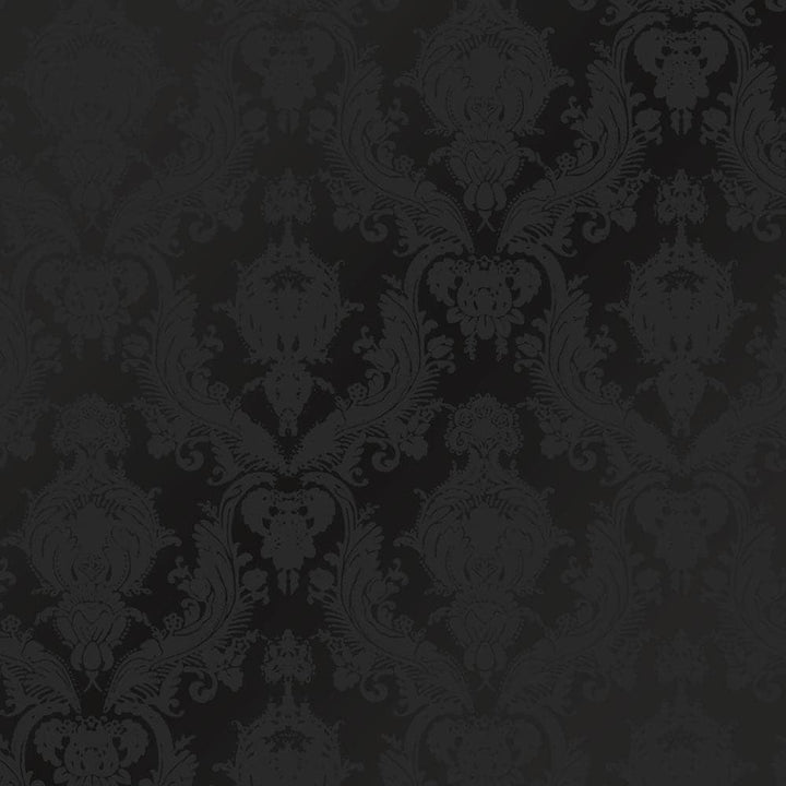 Damsel Peel And Stick Wallpaper-Tempaper & Co.-Tempaper-DAF10681-Wall PaperBlack Velvet-13-France and Son