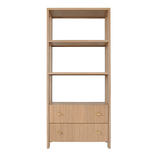 Davie 2 Drawer Ettagere-Worlds Away-WORLD-DAVIE NO-Bookcases & CabinetsNatural Oak-7-France and Son
