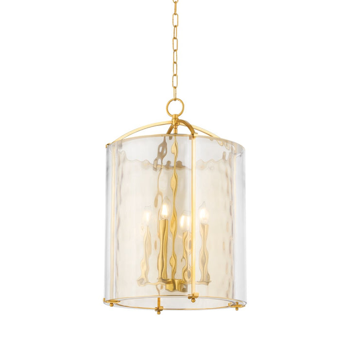 Ramsey Lantern-Hudson Valley-HVL-6004-AGB-Pendants4 Light-2-France and Son