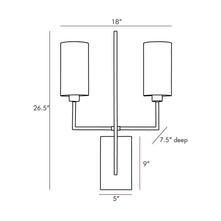 Grant Sconce - Black