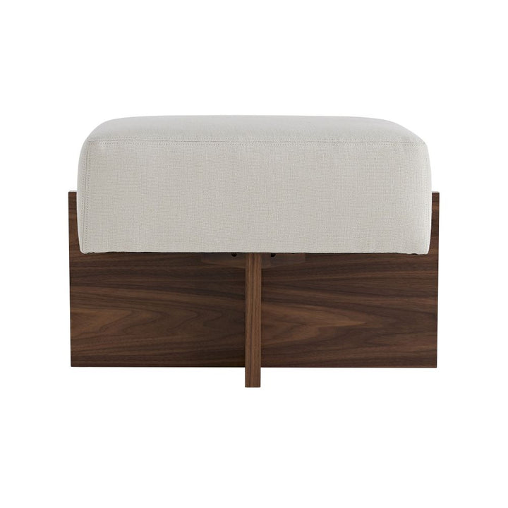 Stools & Ottomans Louie Ottoman Bone Linen - Brown