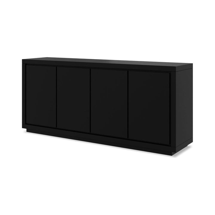 Sideboards & Credenzas Maze Buffet Black Matte Textured, 4-Door