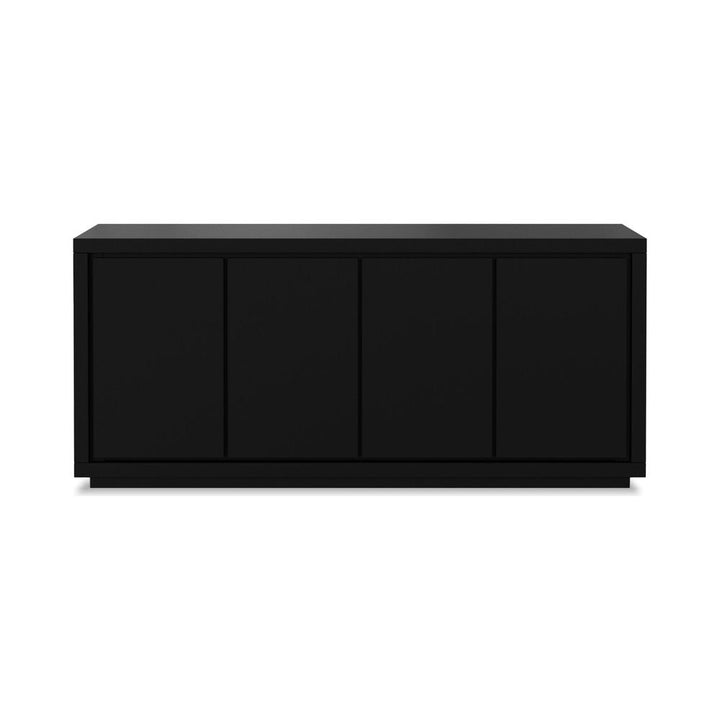 Sideboards & Credenzas Maze Buffet Black Matte Textured, 4-Door