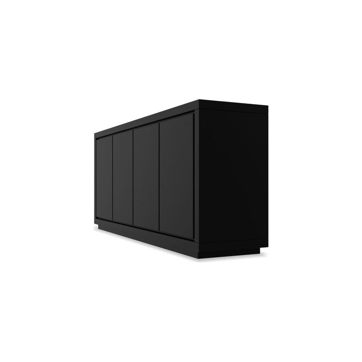 Sideboards & Credenzas Maze Buffet Black Matte Textured, 4-Door