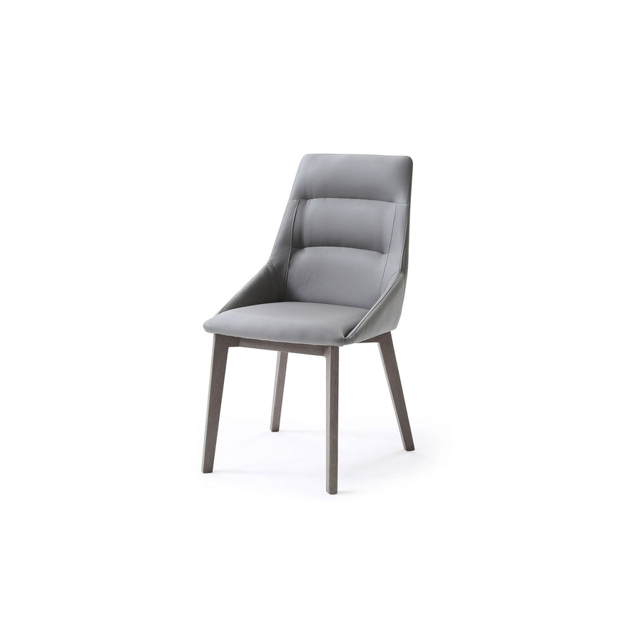 Siena Dining Chair-Whiteline Modern Living-WHITELINE-DC1420-GRY/GRY-Dining ChairsGray-1-France and Son