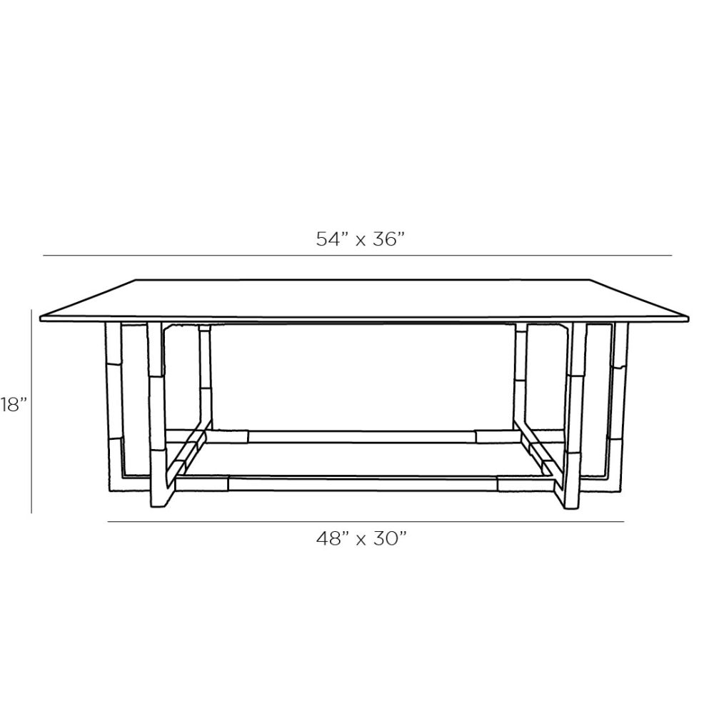 Bustle Cocktail Table - White