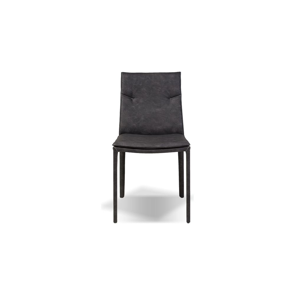 Dining Chairs Harris Dining Chair Vintage Grey Leatherette Low Back