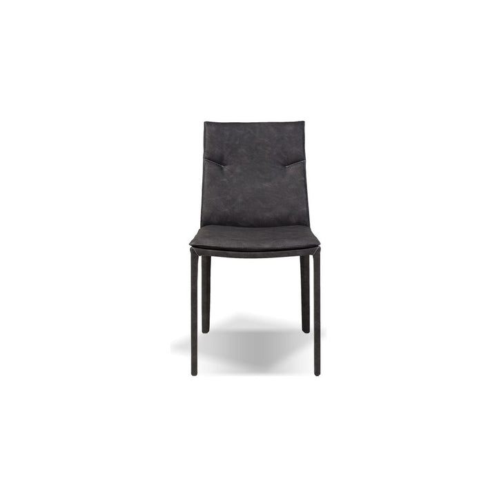 Dining Chairs Harris Dining Chair Vintage Grey Leatherette Low Back