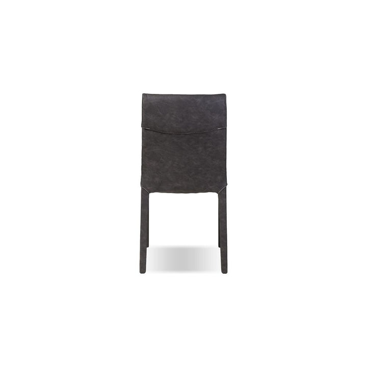 Dining Chairs Harris Dining Chair Vintage Grey Leatherette Low Back