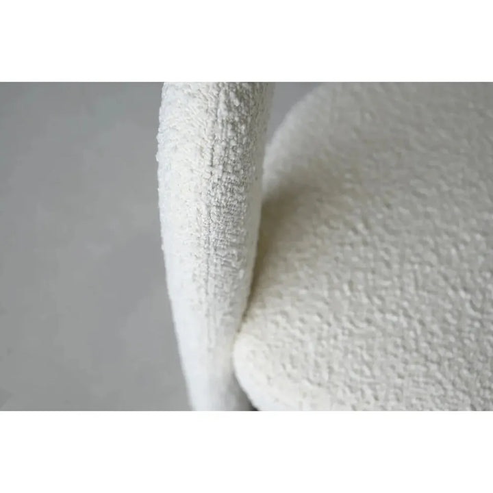 Melrose Armchair Cream Boucle Fabric , 1/Box