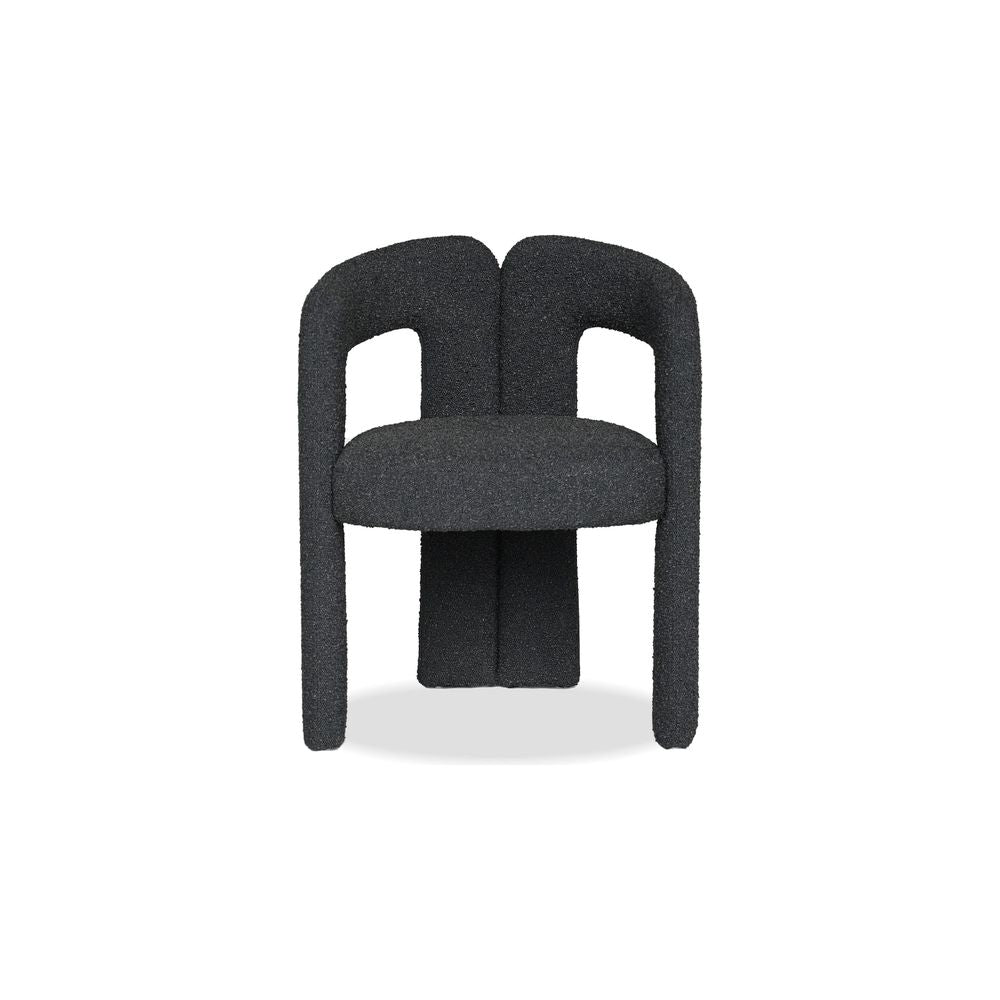 Dining Chairs Melrose Armchair Licorice Boucle Fabric , 1/Box