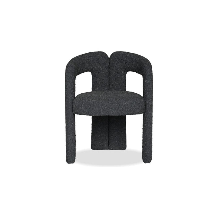 Dining Chairs Melrose Armchair Licorice Boucle Fabric , 1/Box