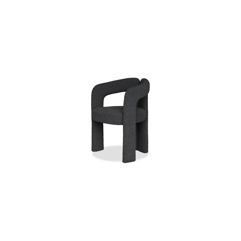 Dining Chairs Melrose Armchair Licorice Boucle Fabric , 1/Box