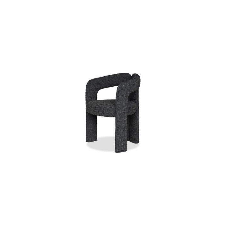 Dining Chairs Melrose Armchair Licorice Boucle Fabric , 1/Box