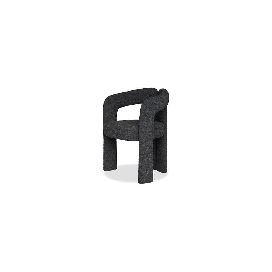 Dining Chairs Melrose Armchair Licorice Boucle Fabric , 1/Box