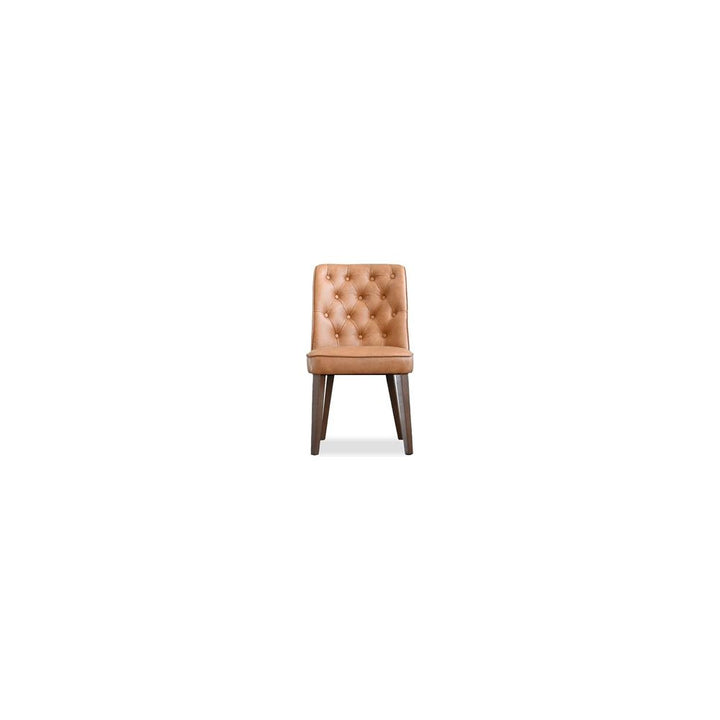 Dining Chairs Roulette Dining Chair Saddle Brown Vintage Leather
