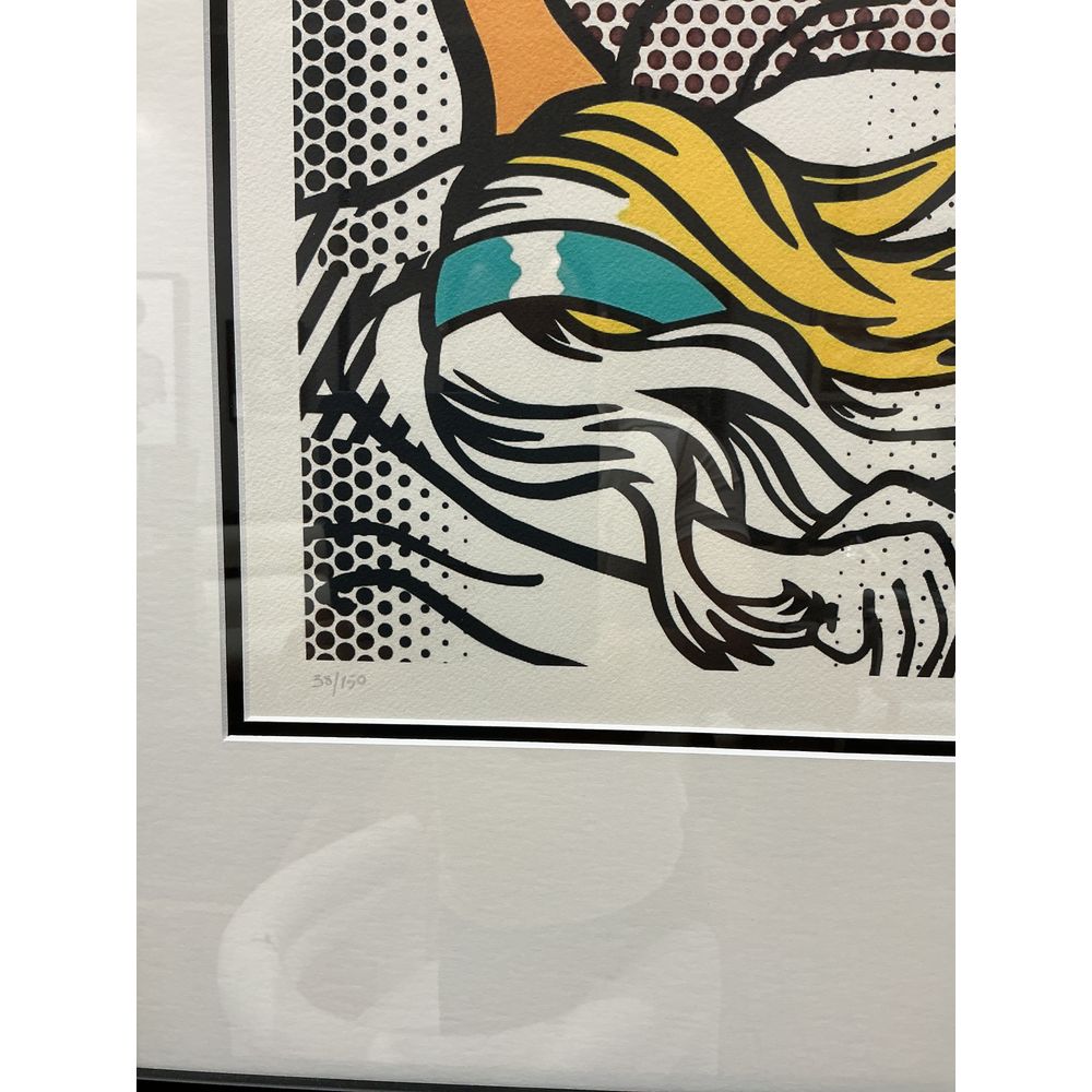 Wall Art Lichtenstein Serigraph - Woman Giving Massage