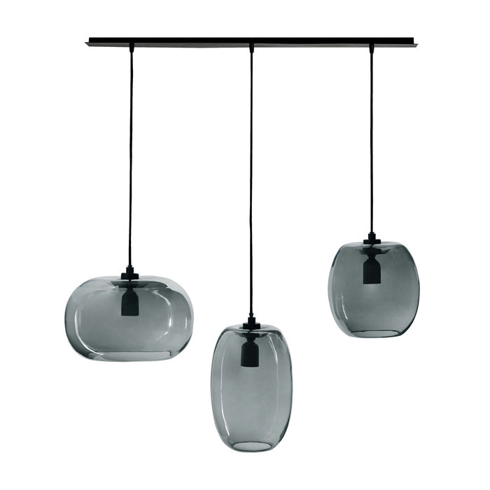 Emboss Pendant-Union Home Furniture-UNION-DEC00011-PendantsGrey Shade Glass-3-France and Son