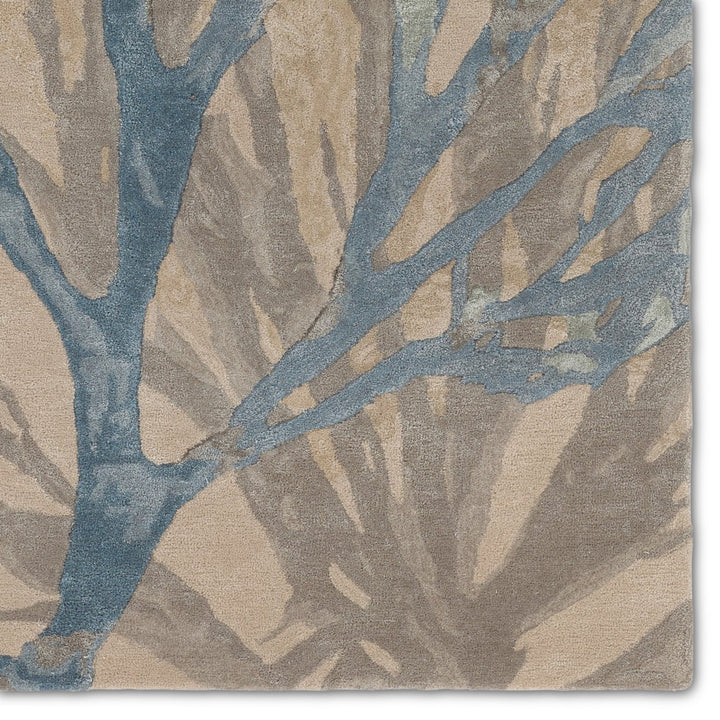 Jaipur Living Atoll Handmade Animal Pattern Blue/ Tan Area Rug (5'X8')