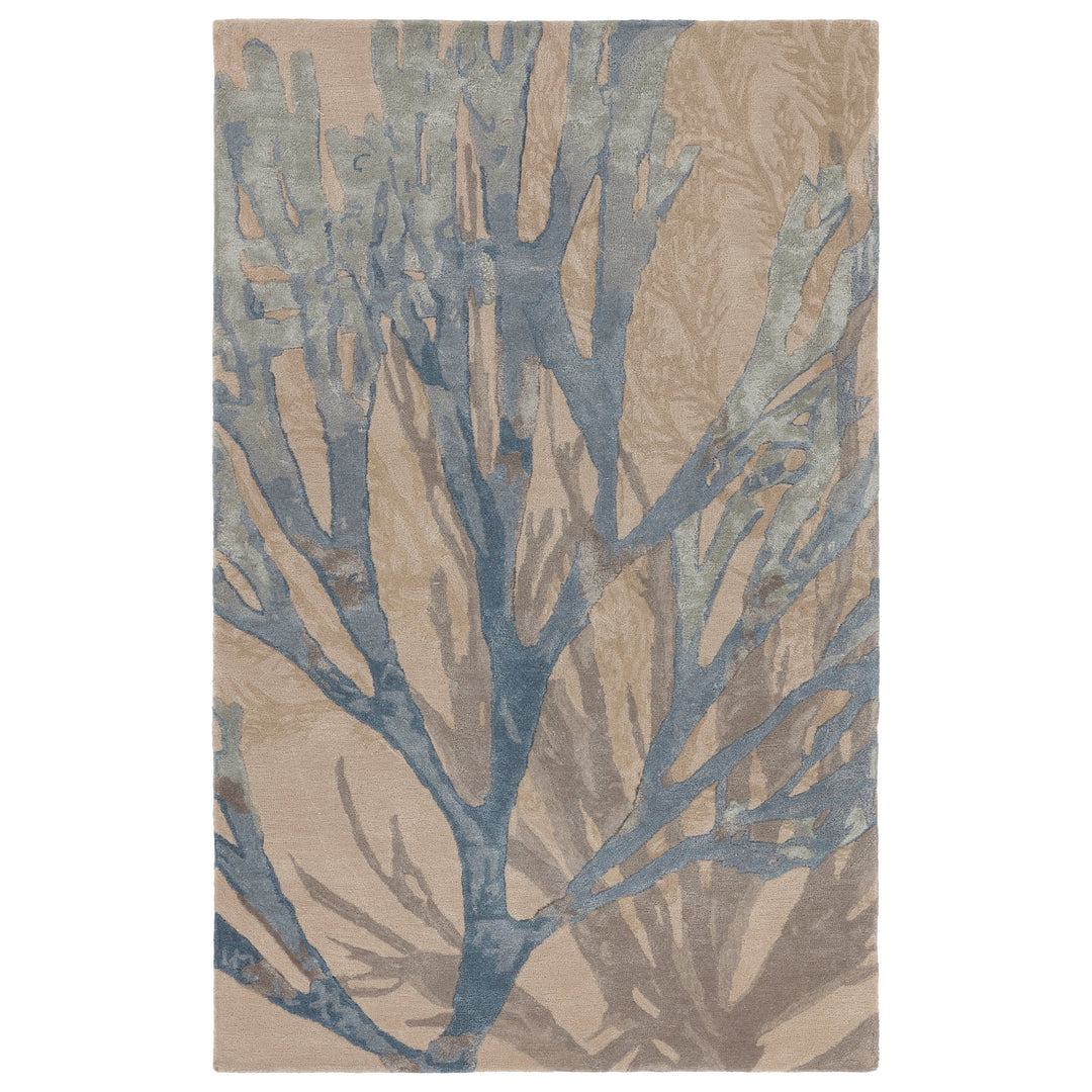 Jaipur Living Atoll Handmade Animal Pattern Blue/ Tan Area Rug (5'X8')