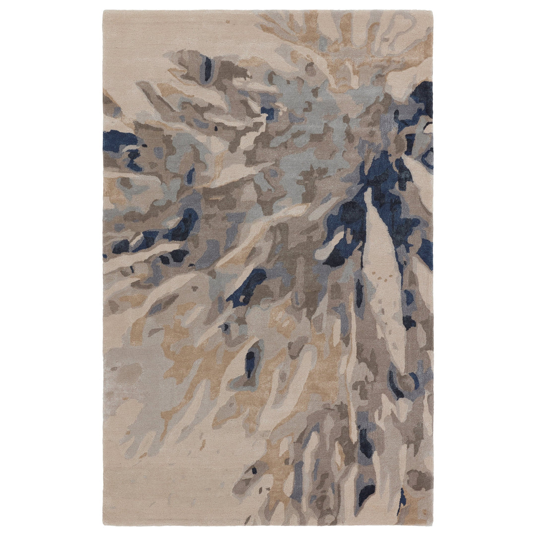 Jaipur Living Atoll Handmade Animal Pattern Blue/ Taupe Area Rug (5'X8')