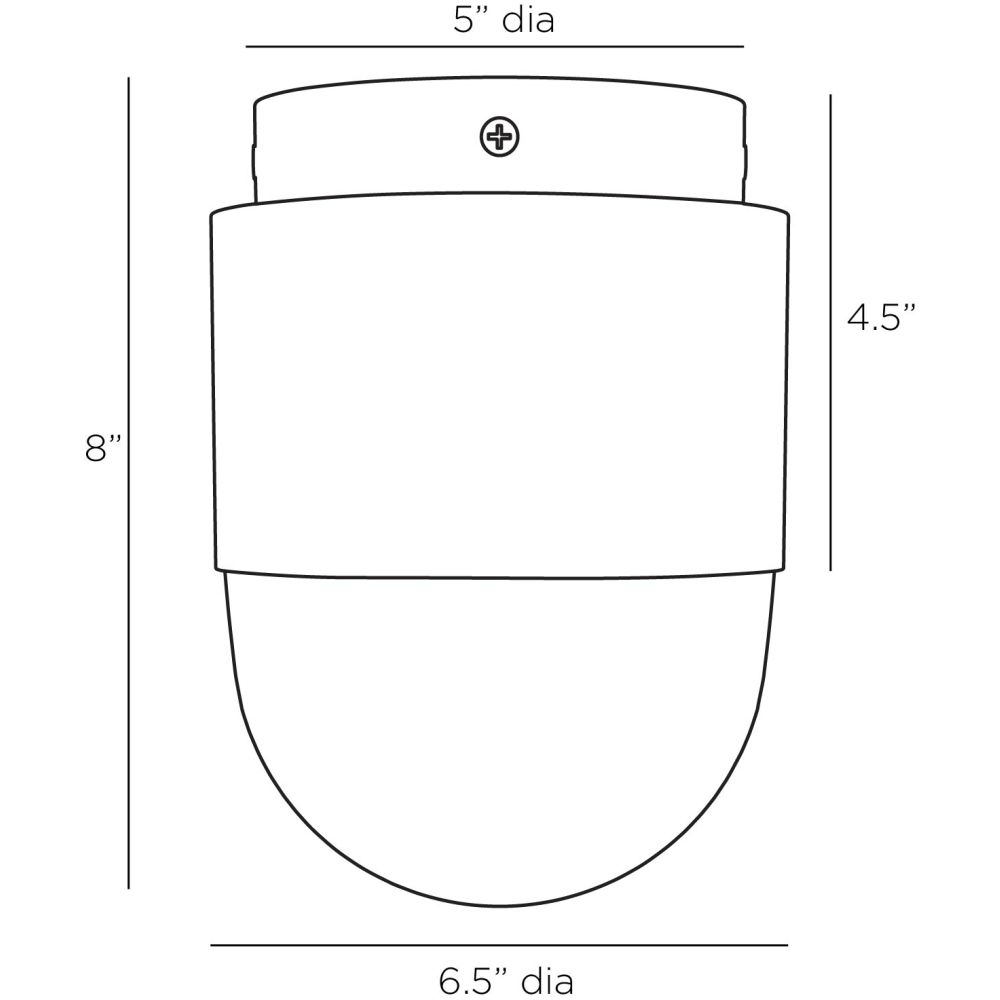 Vaughn Flush Mount - Black