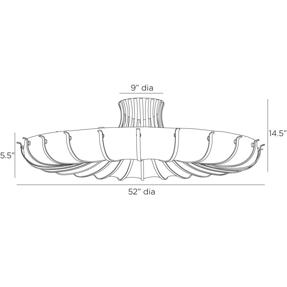 Colson Flush Mount - Black