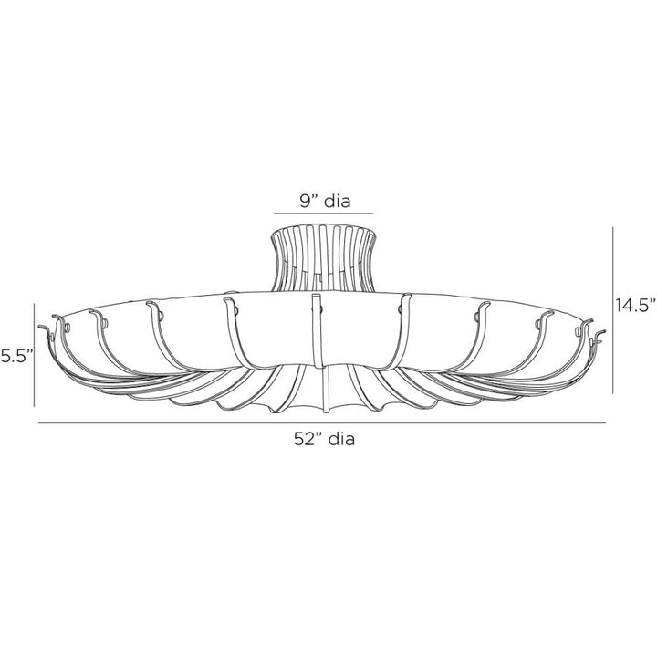 Colson Flush Mount - Black