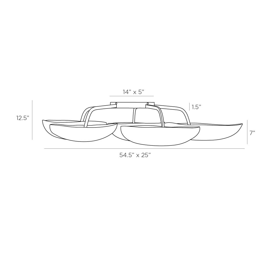 Ryota Flush Mount - Black