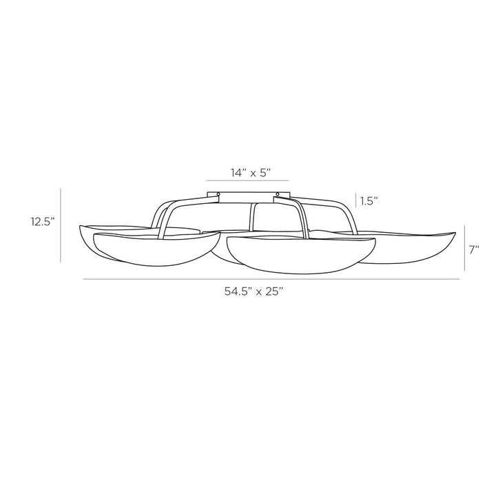 Ryota Flush Mount - Black