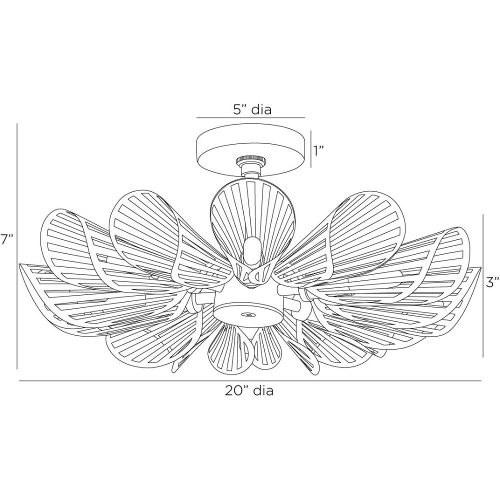 Tamas Flush Mount - Gold