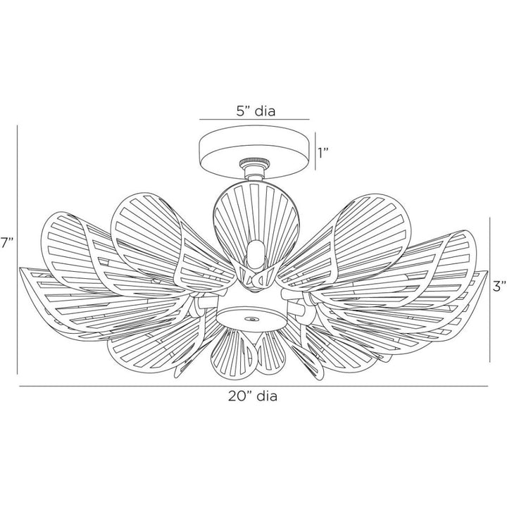 Tamas Flush Mount - Gold