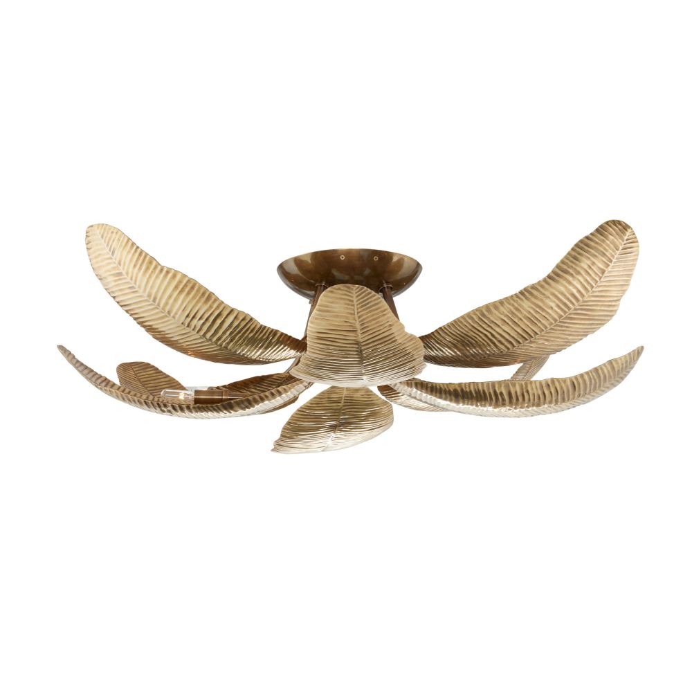 Saul Flush Mount - Gold