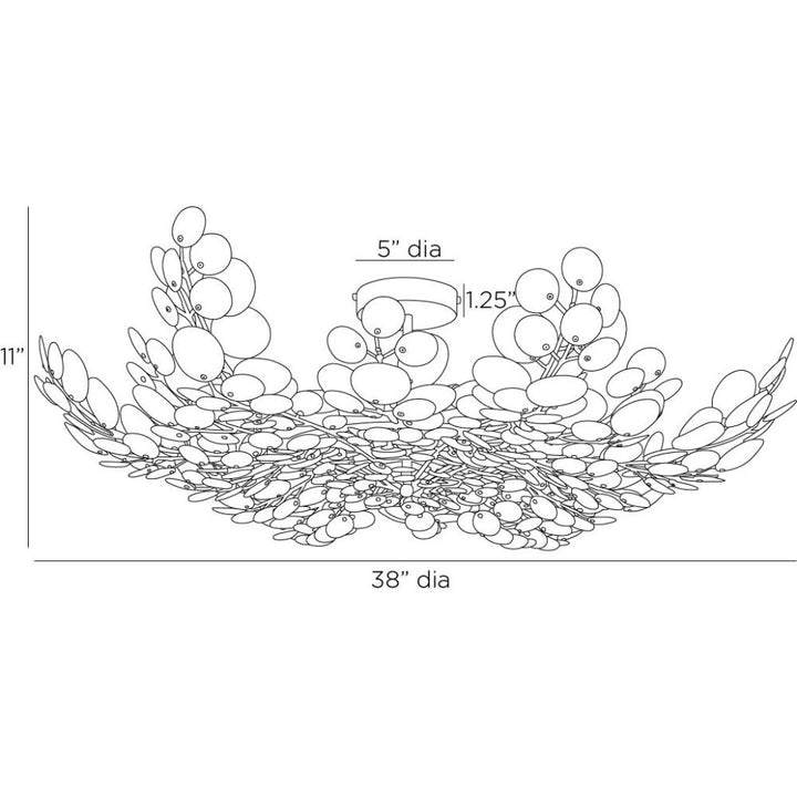 Sora Flush Mount - Brown