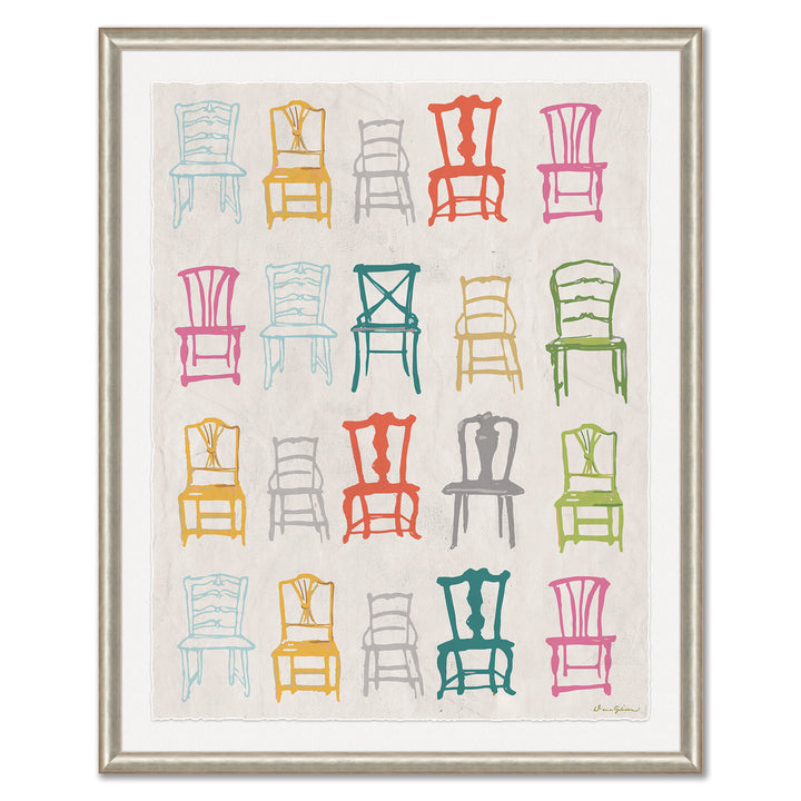 Painted Chairs in Multi by Soicher Marin