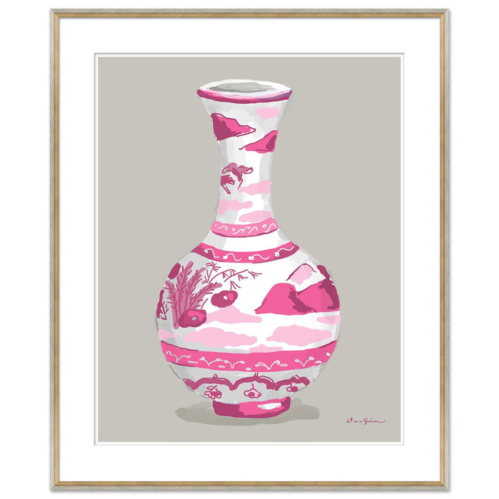 Indienne in Pink - Vase Series by Soicher Marin
