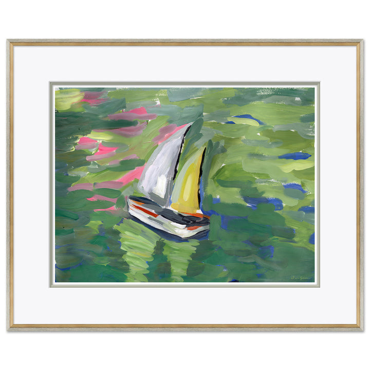 Pond Boat Yellow by Soicher Marin