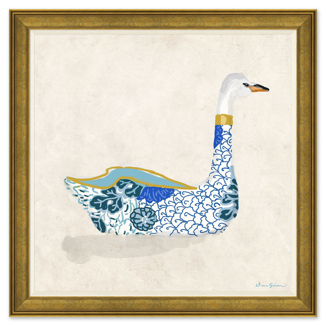 Kimono Swan in Blue I by Soicher Marin