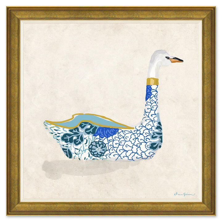 Kimono Swan in Blue I by Soicher Marin