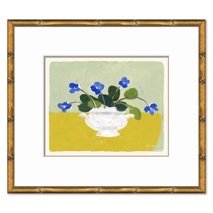 Blue Pansies by Soicher Marin