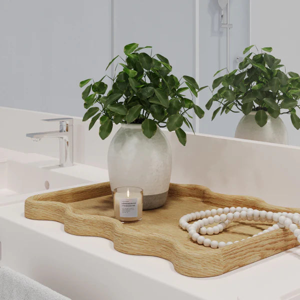 Swirl Oak Tray