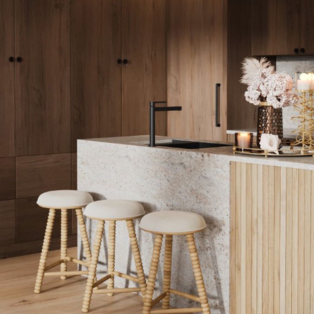 Bar & Counter Stools Twist Solid Oak Counter Stool