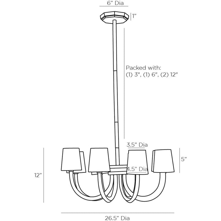 Vargas Chandelier - Gold